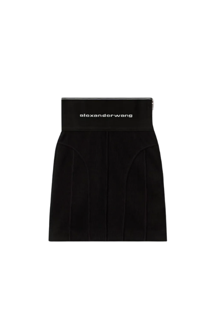 Alexander Wang ribbed jersey mini skirt