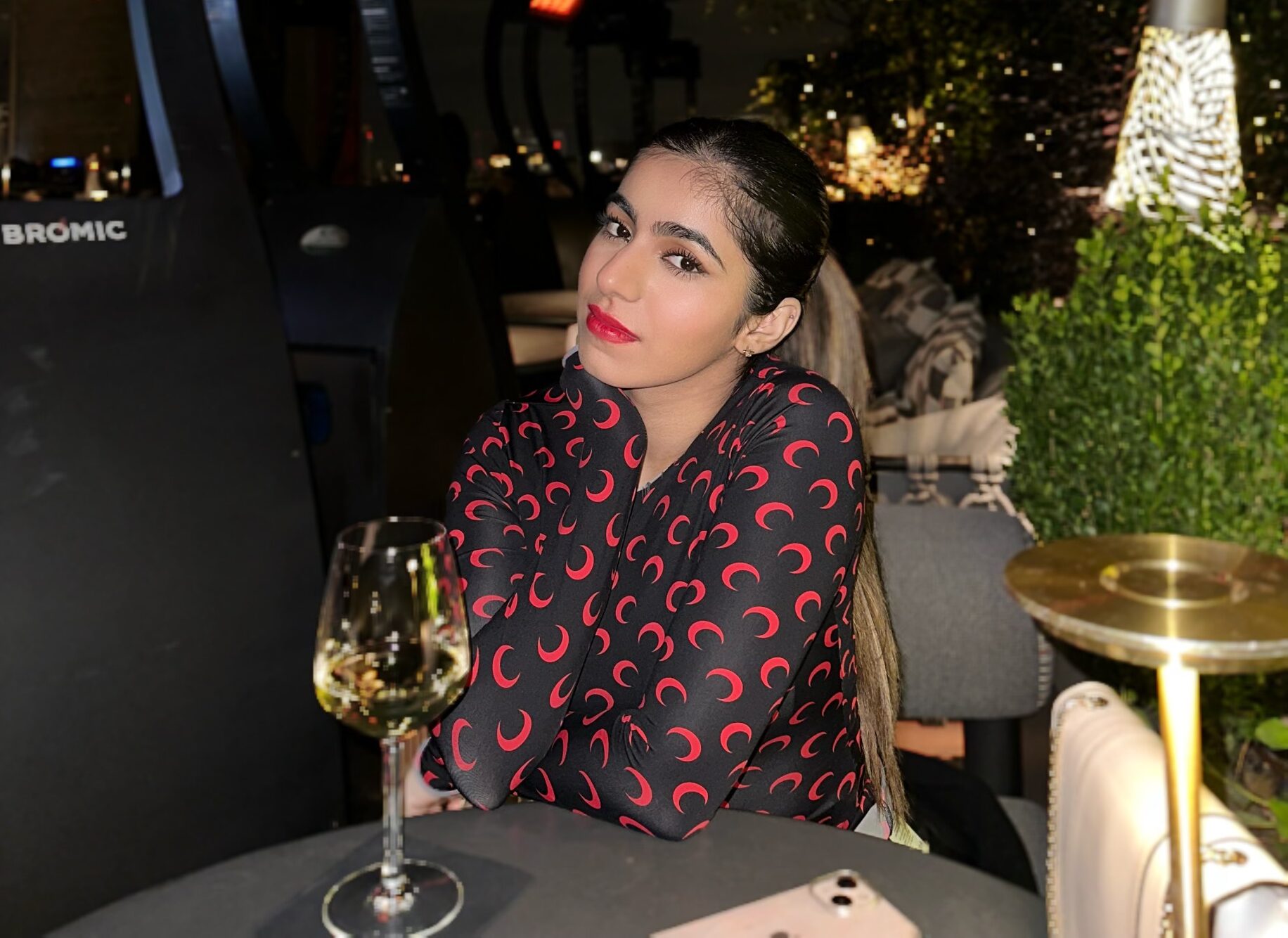 Marine Serre crewneck top