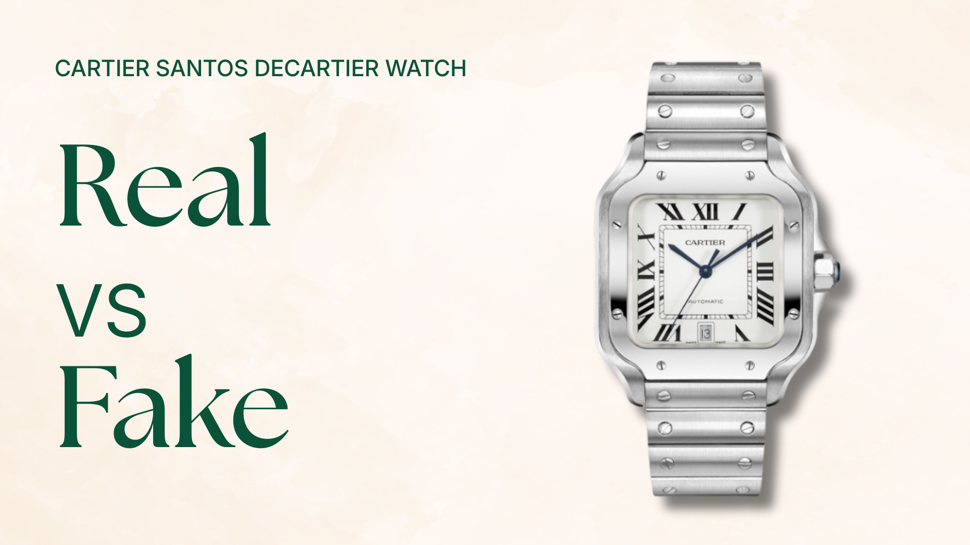 How to authenticate Santos de Cartier