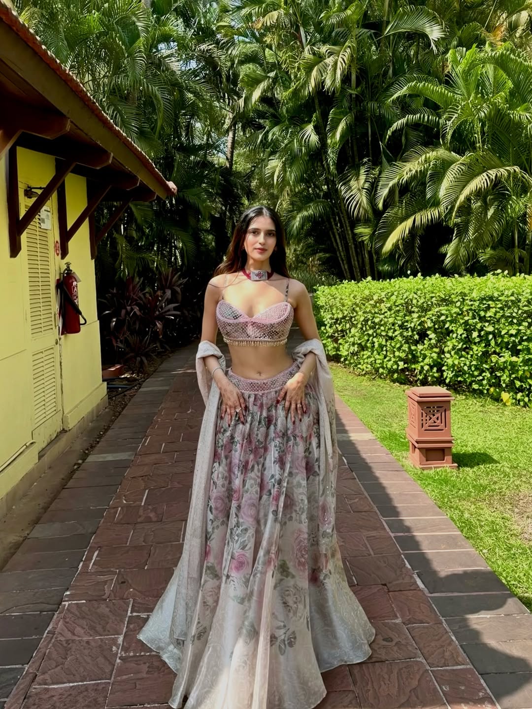 English Florals Lehenga - Image 5