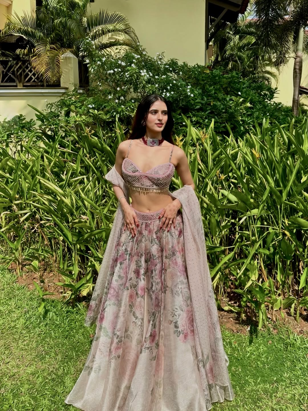 English Florals Lehenga - Image 4