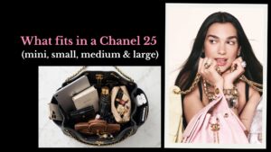 What fits in a Chanel 25 bag?