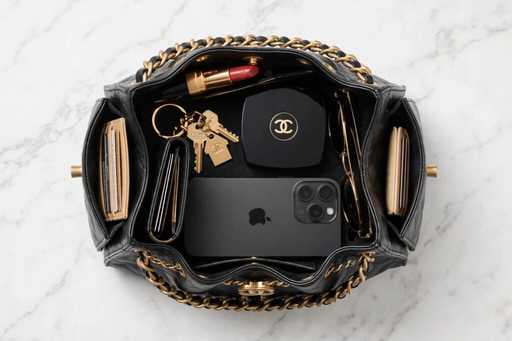 what fits in chanel 25 small